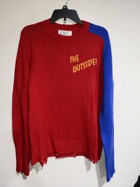 Sandrine Rose The Outsider Oversized L/S Cashmere Blend Sweater Distressed Med